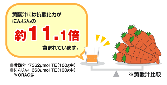 サジー抗酸化力人参比較