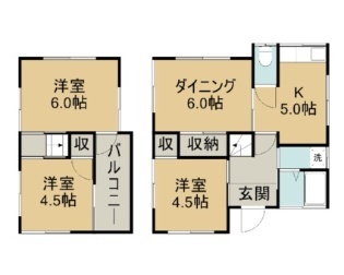 浦和戸建て賃貸 間取図